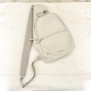 Athleta All About Sling Bag, Oyster Gray